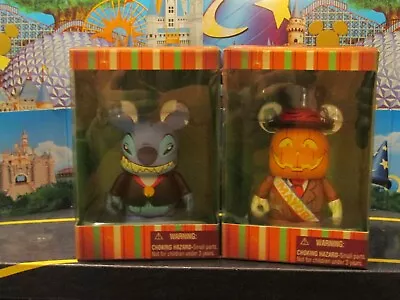 Disney Vinylmation 2013 Halloween Vampire Stitch And Mayor Scarecrow Sealed Set • $39.99