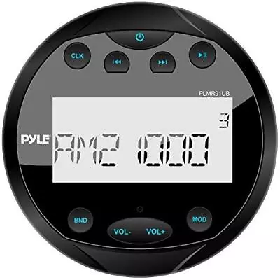 $108.09 • Buy Pyle Round Waterproof Marine Stereo - 4x28 W Aquatic Boat In Dash Gauge Radio