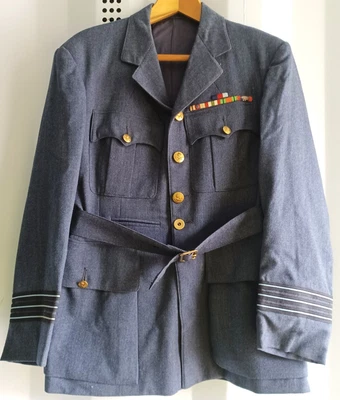 £55 • Buy Genuine WW2 Era RAF Wing Commander Tailored Jacket With Medal Ribbons