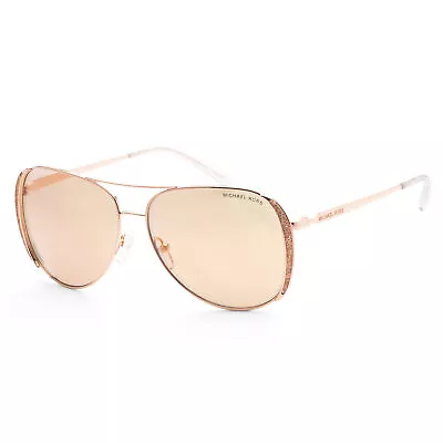 Michael Kors Women's Chelsea Glam MK1082-1108R1 58mm Rose Gold Sunglasses • $54.99