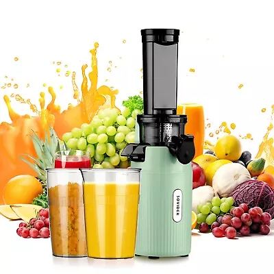 Electric Juicer Cold Press Fruit Juicer Masticating Juicer Extractor Low Noise • $80.99