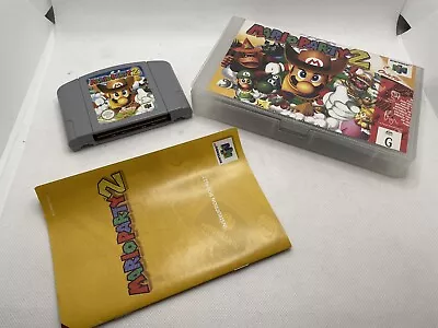 Nintendo 64 N64 Game - Mario Party 2 Insert Booklet & Original Cut Box  (PAL) • $249