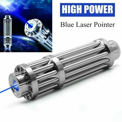 Blue Laser Pointer Pen Visible Beam Light Zoom Adjustable Focus Lazer Torch Gift • $54.99