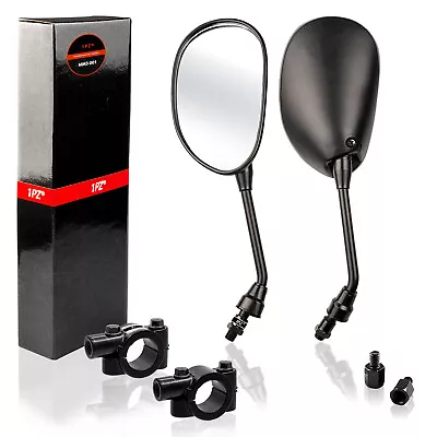 Universal Motorcycle ATV Scooter 7/8  22mm Handle Bar End Rearview Side Mirrors • $15.95