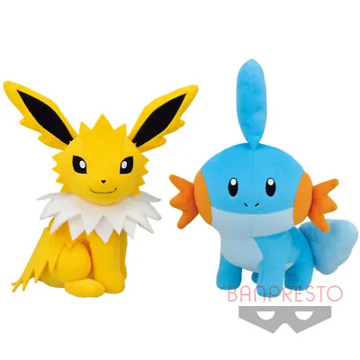 Pokemon Jolteon Mudkip Plush Set Of 2 Banpresto • £50.35