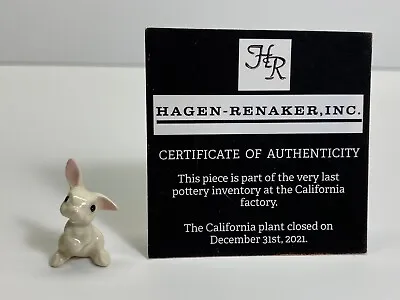 Hagen Renaker #A-111 199 Baby Rabbit White NOS Last Of The Factory Stock • $9.99