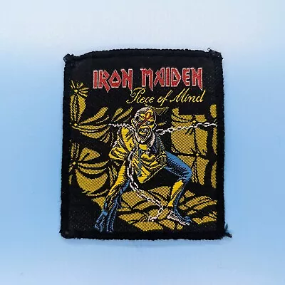 Iron Maiden Piece Of Mind Official Woven Vintage Glitter Patch Metal Band  • $30