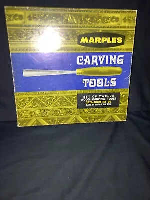 Marples Boxed Set Of Wood Carving Chisels. (  Vintage ) • £53