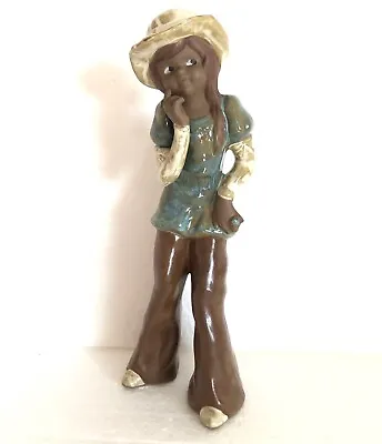 VINTAGE COWGIRL COW GIRL COUNTRY GIRL FIGURINE FIGURE ORNAMENT Rodeo Western • £22