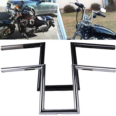 10.5  Rise 1  Ape Hanger Drag Bars Handlebar Z-bar For Harley Sportster Softail • $66.45