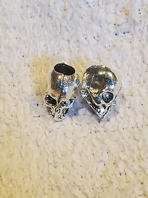 Viking Norse Beard ~Hair ~ Dreadlock Beads  LOT OF 2 ~ SKULL  SHAPED • $6