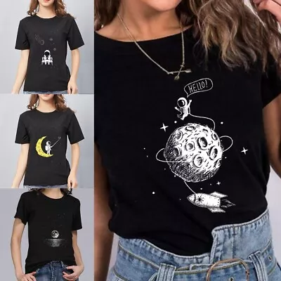 £5.99 • Buy Ladies Plain T-Shirts Women Crew Neck Coloured Fitted Tee Shirt Printable