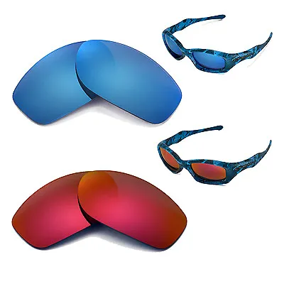 New Walleva Polarized Fire Red + Ice Blue Replacemen?t Lenses For Oakley Fatcat • $39.99