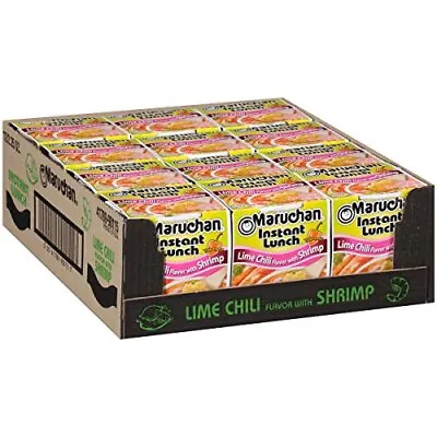 Maruchan Instant Lunch Lime Chili Flavor With Shrimp 2.25 Oz Pack Of 12 • $9.72