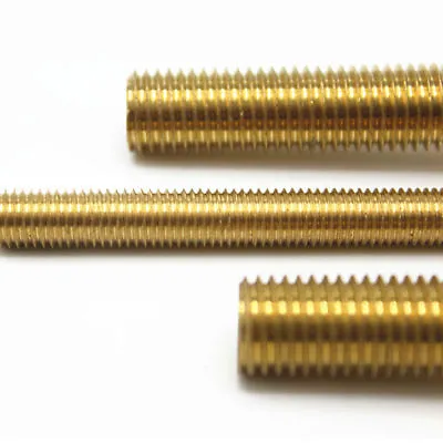 Solid Brass All Thread Threaded Rod Bar Studs 1/4-20 X 6  • $13.98