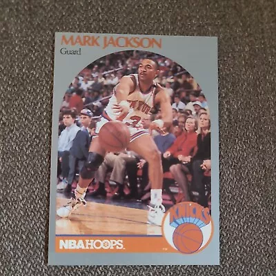 1990-91 NBA Hoops - Perforated;  Famous  People In Background #205 Mark Jackson • $3.99