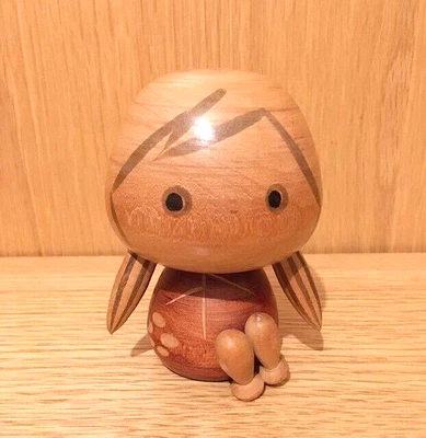 £24.75 • Buy Japanese Kokeshi Doll, Pigtails, Red, Carved Flowers, Wooden, Vintage, H10cm