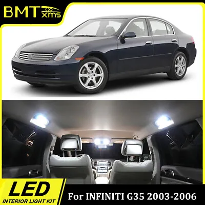 14pc LED Lights Interior Light Package Kit For Infiniti 2003-2006 G35 Sedan Tool • $13.99