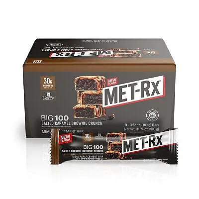 MET-Rx Big 100 Protein Bar Meal Replacement Bar 30G Protein Salted Caramel Br... • $28.57