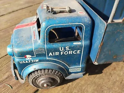 Marx Tin Truck 1950s - 60s Lamar US Air Force Troop Transport Metal Vintage Toy • $115.97