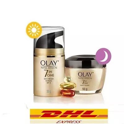 Olay Total Effects 7 In 1 Day 5 + Night Cream Skin Care For All Skin Types 50g • $52.25