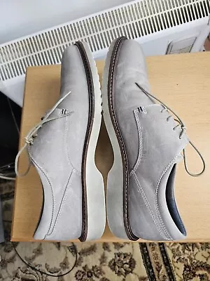 ECCO ANTISTRESS MENS SHOES SIZE UK-12 EUR-46 GREY LACE UP In Excellent Condition • £40