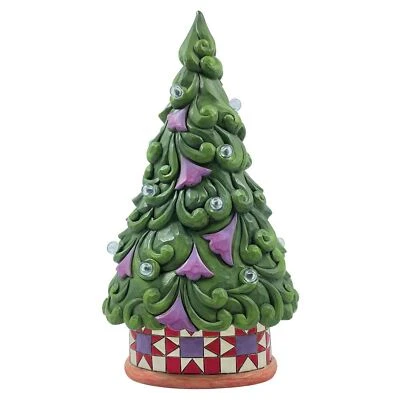 $69.99 • Buy Jim Shore Heartwood Creek: Light Up Tree With Star Pattern Base Figurine 6012902