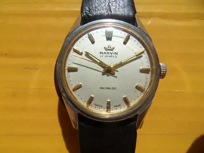 £95.99 • Buy Vintage SWISS MARVIN 17 Jewels Manual Men's Watch