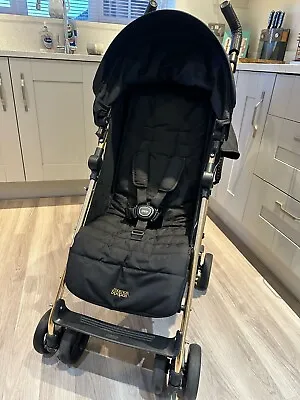 Mamas & PapasTour3 Buggy Special - Black/Rose Gold + Rain Cover +footmuff • £114.99