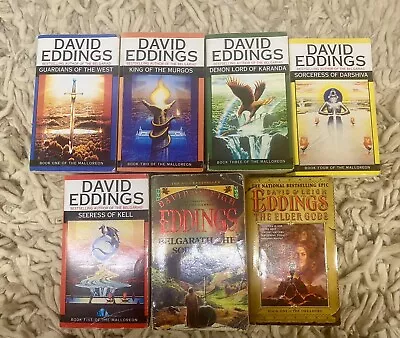 7 X David Eddings Paperbacks Belgariad Belgarath The Sorceror & The Elder Gods • £0.99