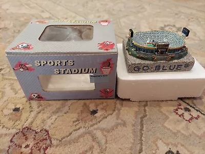 Sports Stadium Miniature Stadium Figurine Michigan STATE GO BLUE.  NIOB! • $29.99