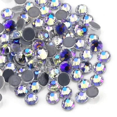 Moonlight Hotfix Rhinestone Flatback Crystal Strass Stones Fabric DIY Decoration • $4.39