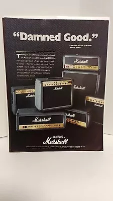 MARSHALL JCM2000 GUITAR AMPLIFIERS.  PRINT AD.  11 X 8.5  T3 • $6.95