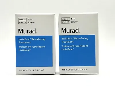 2 X Murad InvisiScar Resurfacing Treatment 0.17 Oz / 5mL Travel Size BNIB • $11.99