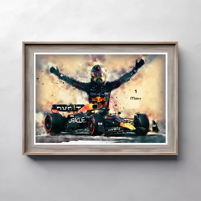 Max Verstappen Print: Illustration  Formula 1 Wall Art F1 Poster Sports Décor • £5.99