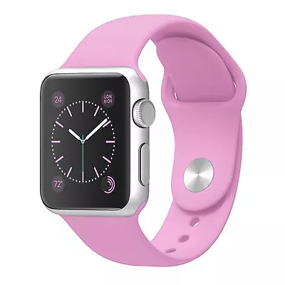 $8.69 • Buy For Apple Watch Series 8 7 SE 6 5 4 3 21 Silicone Sport Band Strap 45/41/44/40mm