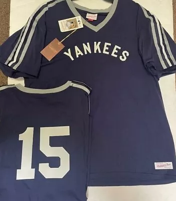 THURMAN MUNSON NEW YORK YANKEES Mitchell & Ness Throwback Jersey Big Tall • $49.99