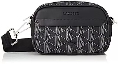 [Lacoste] The Blend Monogram Reporter Bag NH3650L Black • $366.86