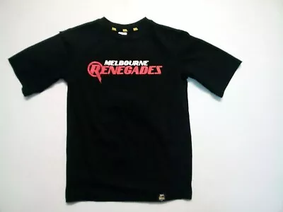 BBL Melbourne Renegades Kids Black T-Shirt Size 8 • $10