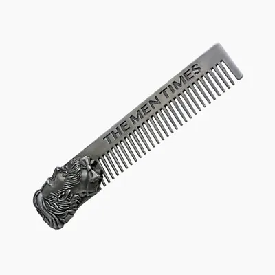 Static Beard Comb Metal Pocket Comb Pocket Beard Brush Beard Modelling Ruler • $9.99