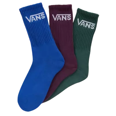 Vans - Classic Crew Surf The Web Kids Skate Socks 3 Pack • $24.99