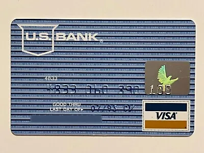 U.S. Bank Visa Credit Card United States National Bank Of Oregon Expired In 1993 • $29.99