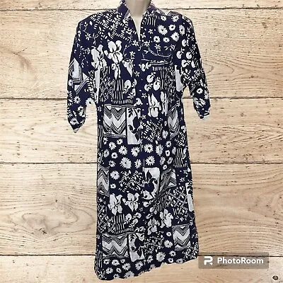 Vintage Saks Fifth Avenue Caftan By Lucie Ann Kaftan Mumu Hostess Dress Batik XL • $24.96
