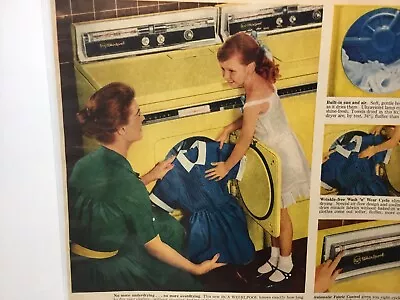 Vtg. 1958 Whirlpool Dryer Original Print Ad. • $9.45