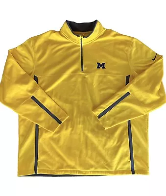 NWOT Nike Golf University Of Michigan  Therma Fit 1/4 Zip Pullover Men’s XXL • $69