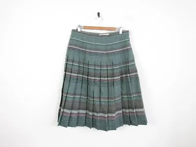 Edinburgh Woollen Mill Tartan Check Wool Scottish Kilt Womens Skirt W34  L29  • $3.78