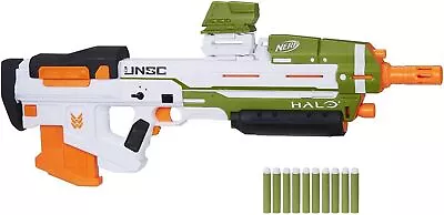 NERF Halo MA40 Motorized Dart Blaster + Removable Clip & 10 Elite Darts • $184.98