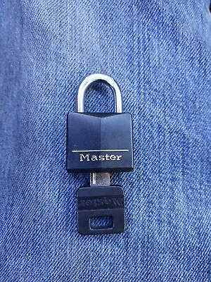 Master Lock 131T Hardened Steel Covered Solid Body Padlock 1-3/16 In. • $0.99