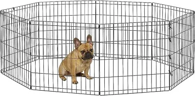 24  Foldable Black Metal Dog Exercise Pen No Door • $12