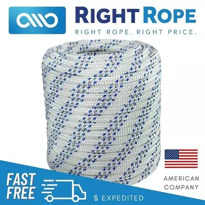 5/8  X 100' Double Braid Polyester Arborist Bull Rope Tree Rigging Line  • $99.99